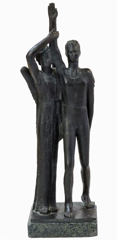 Il ritorno del vincitore, bronzo patina bruna, 1933