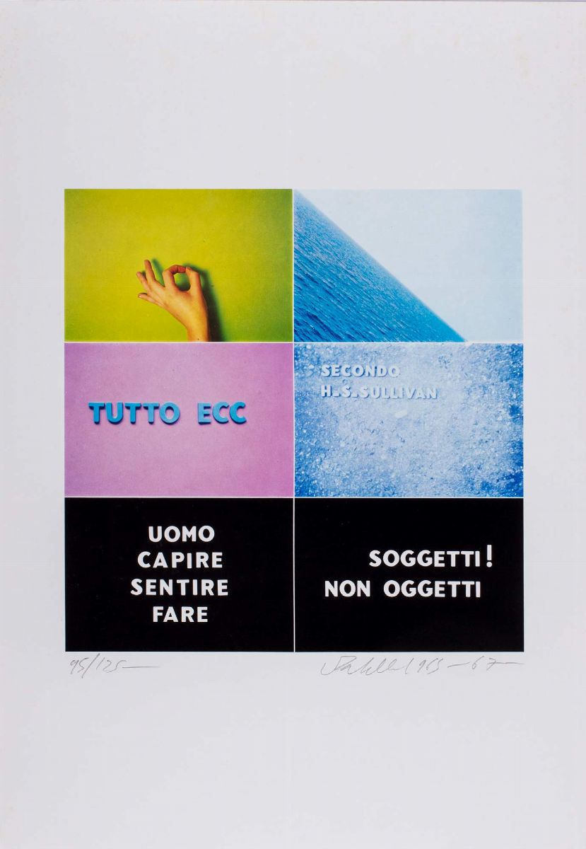 Luca Maria Patella - Terre, comportamenti e concetti - cartella contenente 6 fotolitografie a col...