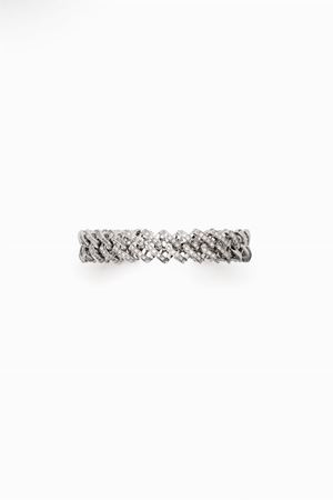 in oro bianco 18kt e diamanti