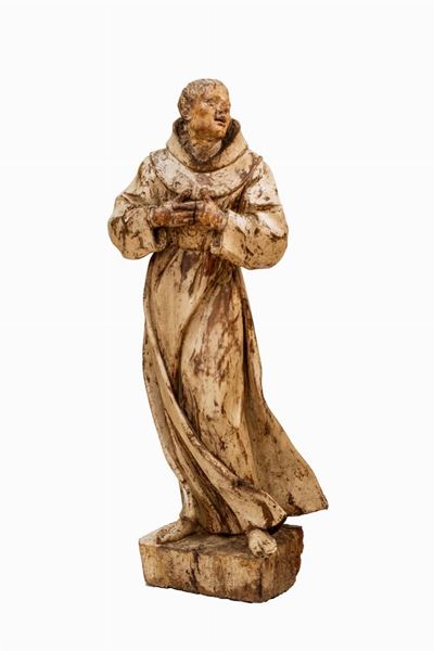 Anonimo, Santo in scultura lignea
