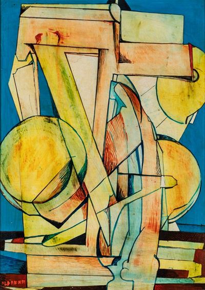 L'angelo, encausto su legno