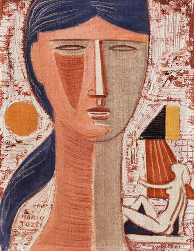 Incontro d'estate (1968), olio su tela