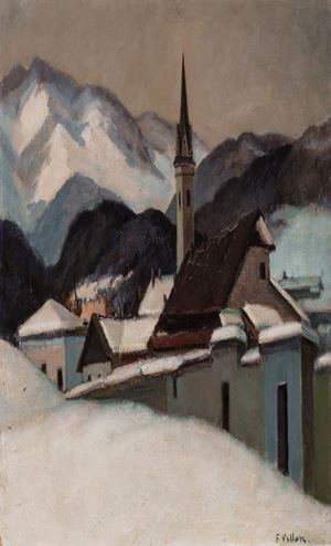 Paese invernale (Brunico - Alta Pusteria), 1938