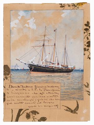 Veliero in rada, 1887