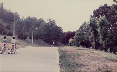 Giardini quartiere QT8, 1987 - Stampa cromogenica vintage