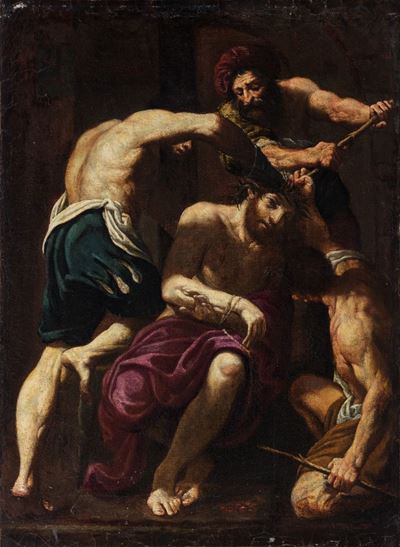 Autore non identificato, Flagellazione di Cristo, olio su tela