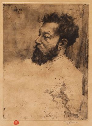 Ritratto dello scultore Josef Maratka, 1908