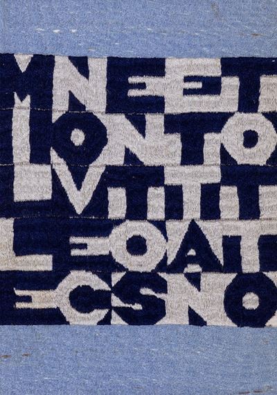 Classifying the Thousand Longest Rivers in the World, 1977, libro con copertina ricamata