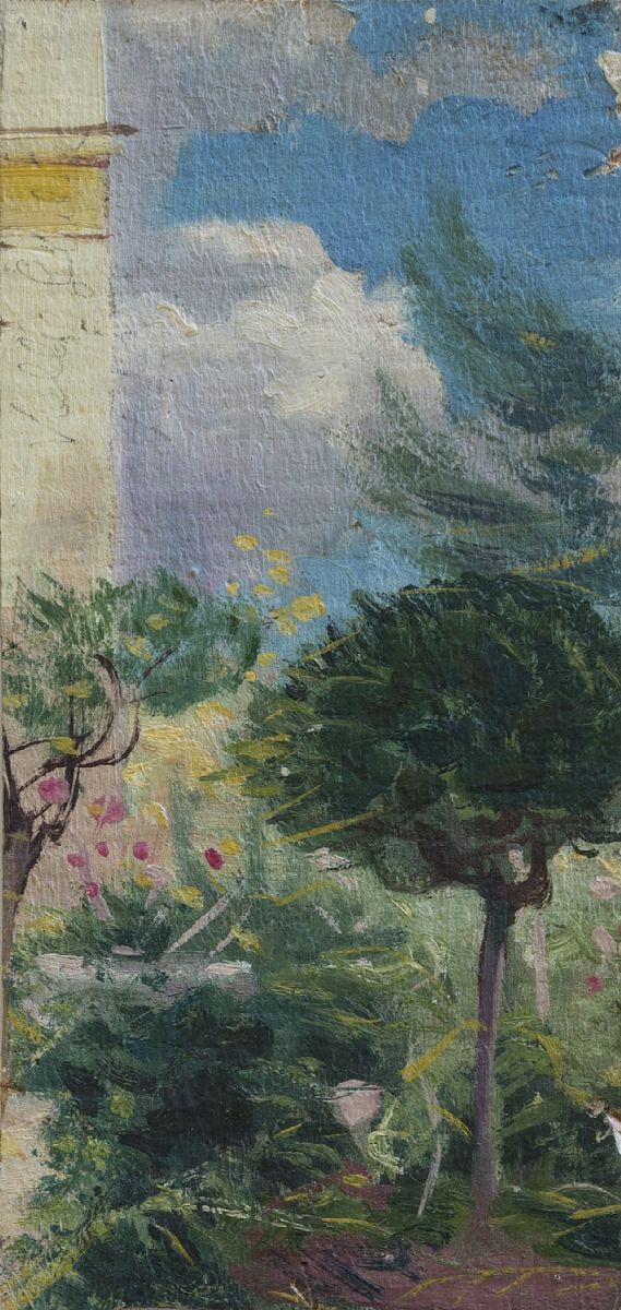 Giacomo Balla - Villa Borghese - Autunno, olio su tavola, 1927 circa
