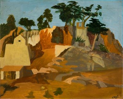 Rupe Tarpea, tempera encaustica su tavola, 1934