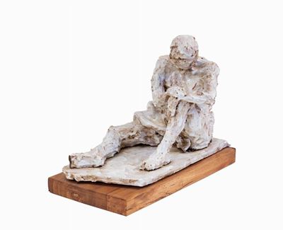 Figura bianca - ceramica smaltata