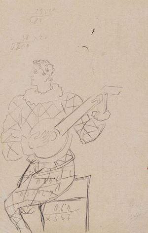 Arlecchino seduto, (1950)