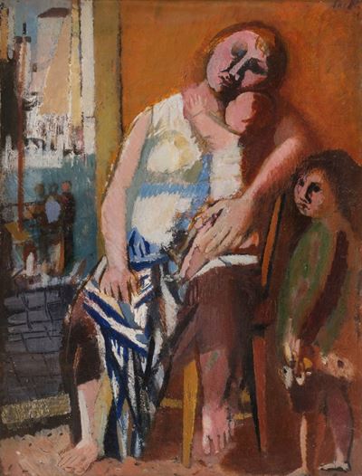 Madre veneziana, olio su tela, 1948