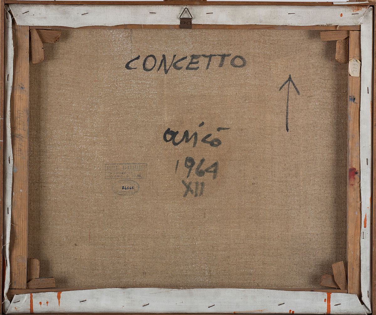 Rodolfo Aricò - Concetto, 1964, olio su tela, 50x60 cm