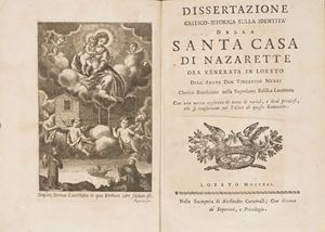 Dissertazione istorica sulla identità della santa casa di Nazarette ora venerata in Loreto