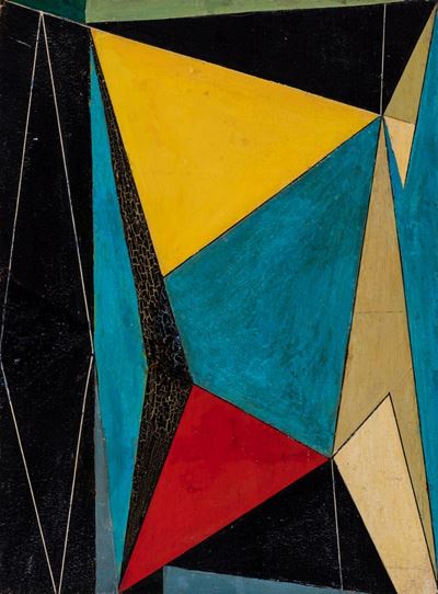 Composizione, olio su tavola, 1947