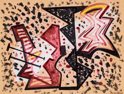 Composizione, gouache su carta, 1940