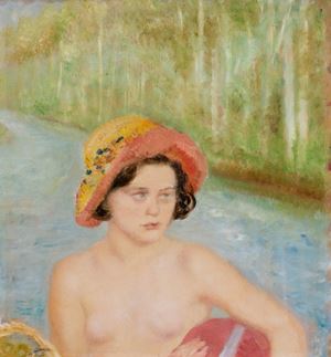 Bagnante con cappellino, 1932