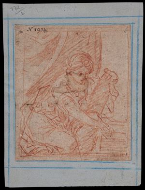 Studio per una figura femminile (Sibilla?)