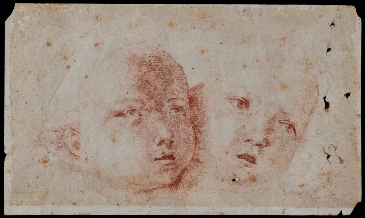 Scuola Dell'italia Centrale, Secolo XVII - Studio per figura maschile seduta e figura femminile, ...