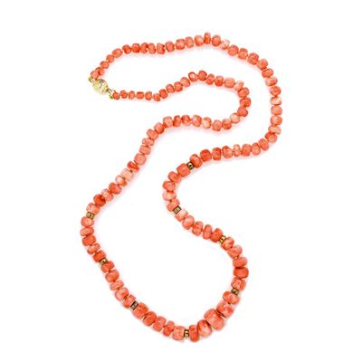 Collana in Corallo Decorata con Barilott