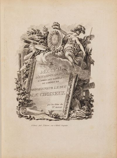 Recueil D’estampes Gravées D’après Les Tableaux Du Cabinet De Monsigneur le Duc De Choiseul