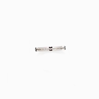 Anello in Diamanti Fedina in Oro Bianco