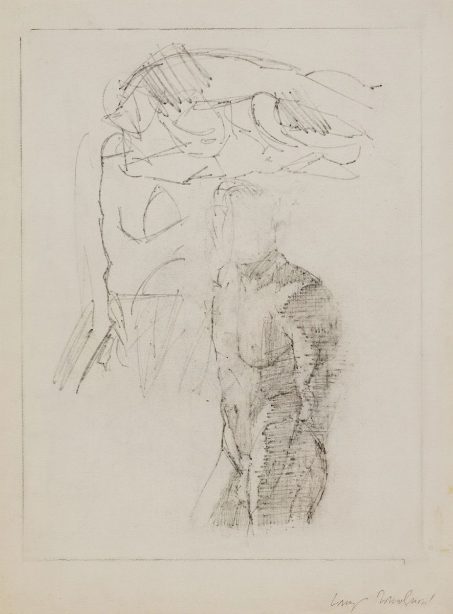 Lorenzo Tornabuoni - Vogatore, grafite su carta