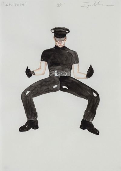 Lether, 2003, acquarello e grafite su carta