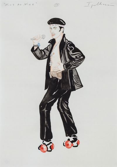Nice so nice, 2003, acquarello e grafite su carta