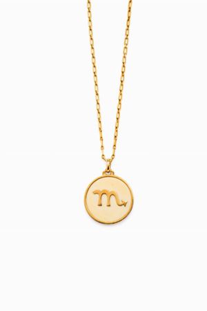 collana con pendente in oro 18kt e avorio