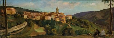 Paesaggio di Gavinana, olio su tela