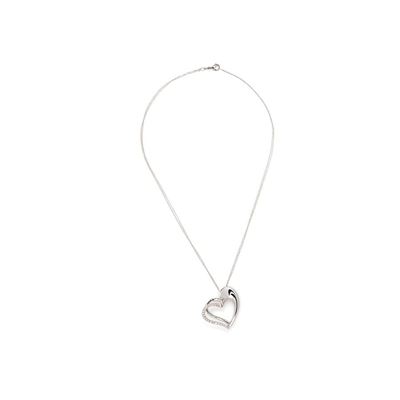 Collana in Oro Bianco e Diamanti Pendent