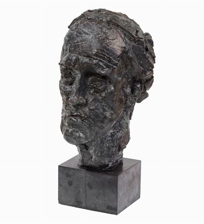 Ritratto di Lorenzo Garaventa, bronzo, 1968