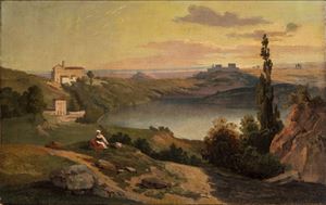 Veduta del lago di Nemi