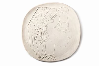 Profil de Jaqueline - Piatto in ceramica, 1956
