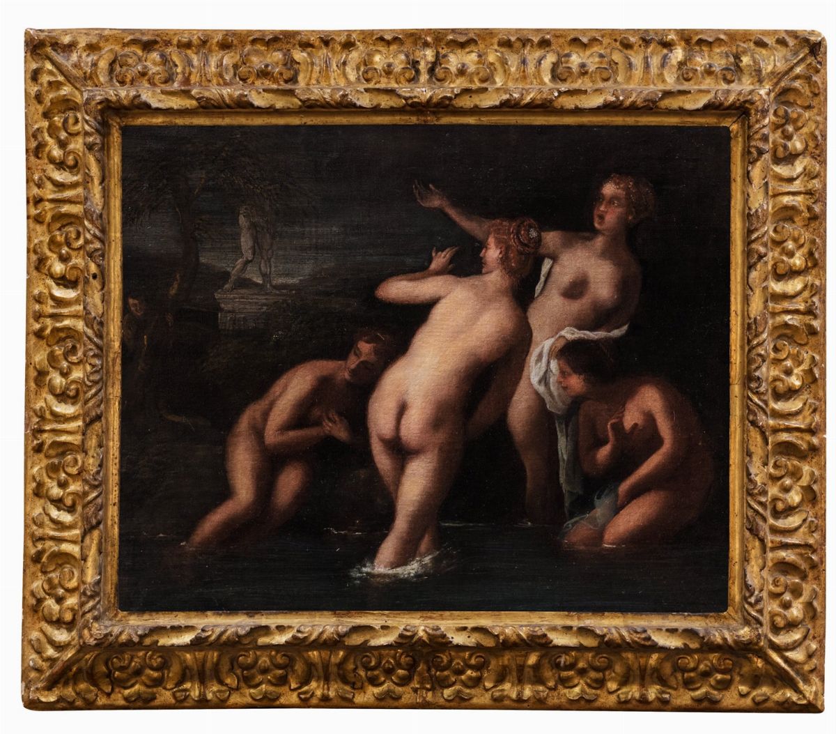 Scuola Veneta, Secolo XVII - Autore non identificato, Ninfe al bagno