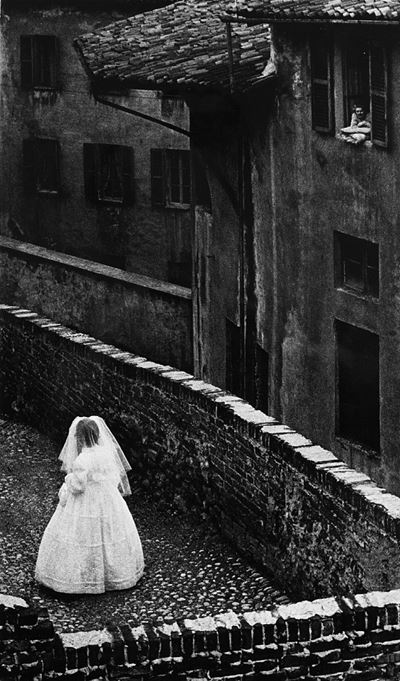 Prima comunione, anni 1960, stampa vintage alla gelatina ai sali d'argento