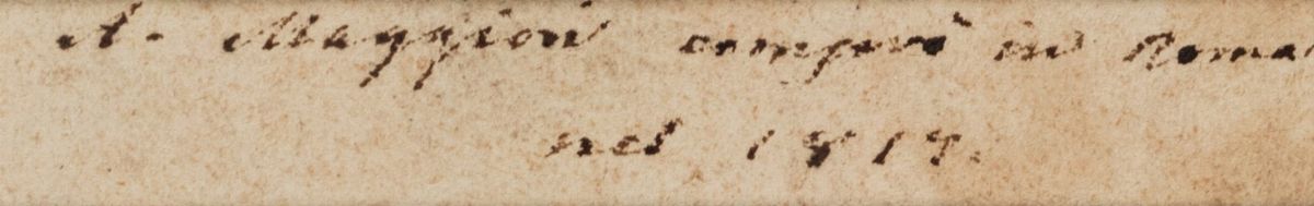 Scuola Romana, Secolo XVIII - Autore sconosciuto, Testa di Cristo - matita rossa su carta