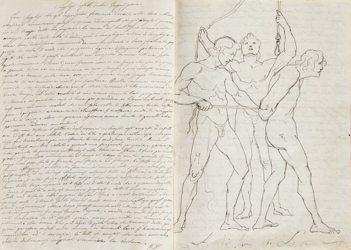 Luigi Fontana (monte San Pietrangeli 1827 – 1908) - Album di disegni con 116 pagine