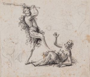 Scuola toscana, secolo XVII - Cain and Abel