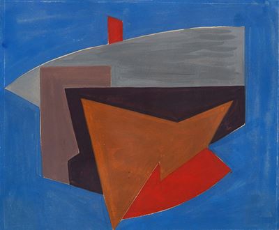 Senza titolo, acquarello su carta, 1951