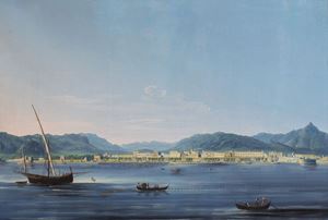 Veduta di Palermo dal mare