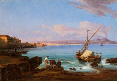 Veduta di Napoli dal Borgo di Santa Lucia, 1821