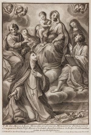 Storia della vita, virt&ugrave;, doni e grazie [...]serva di Dio Suor Maria di Ges&ugrave; Monaca Professa nel Ven. Monistero della Concezione di Angelopoli nelle Indie Occidentali ...