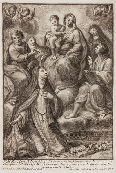 Storia della Vita, Virtù, Doni e Grazie [...]serva di Dio Suor Maria di Gesù Monaca Professa nel ...