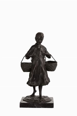 Giovinetta con cesti