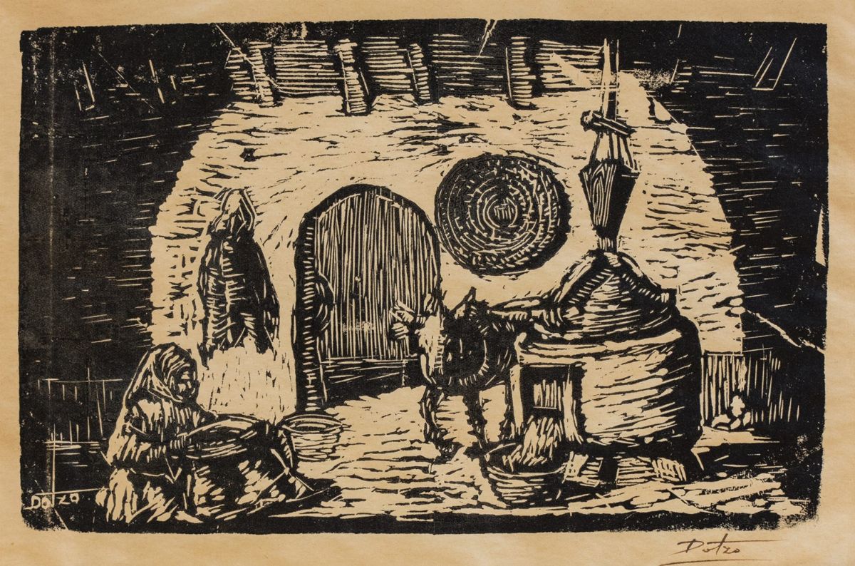 Giovanni Dotzo (isili 1926 - 2014) - Interno Rustico