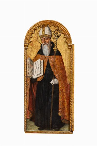 Ambrogio da Fossano, Sant'Ambrogio, tempera su tavola