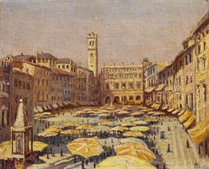 Verona, Piazza delle Erbe, 1926